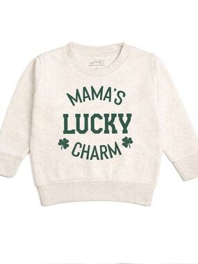 Sweet Wink Mama’s Lucky Charm St Patrick’s Day Sweatshirt, Size 12-18 months